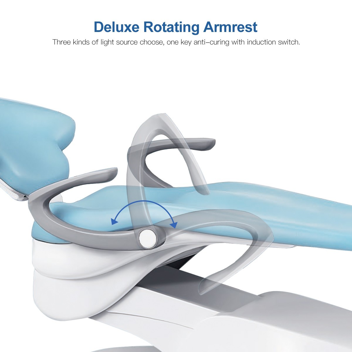 Unidad de Silla Dental Sillon Motor DC Cuero PU/Unidad de Entrega Portatil Movil