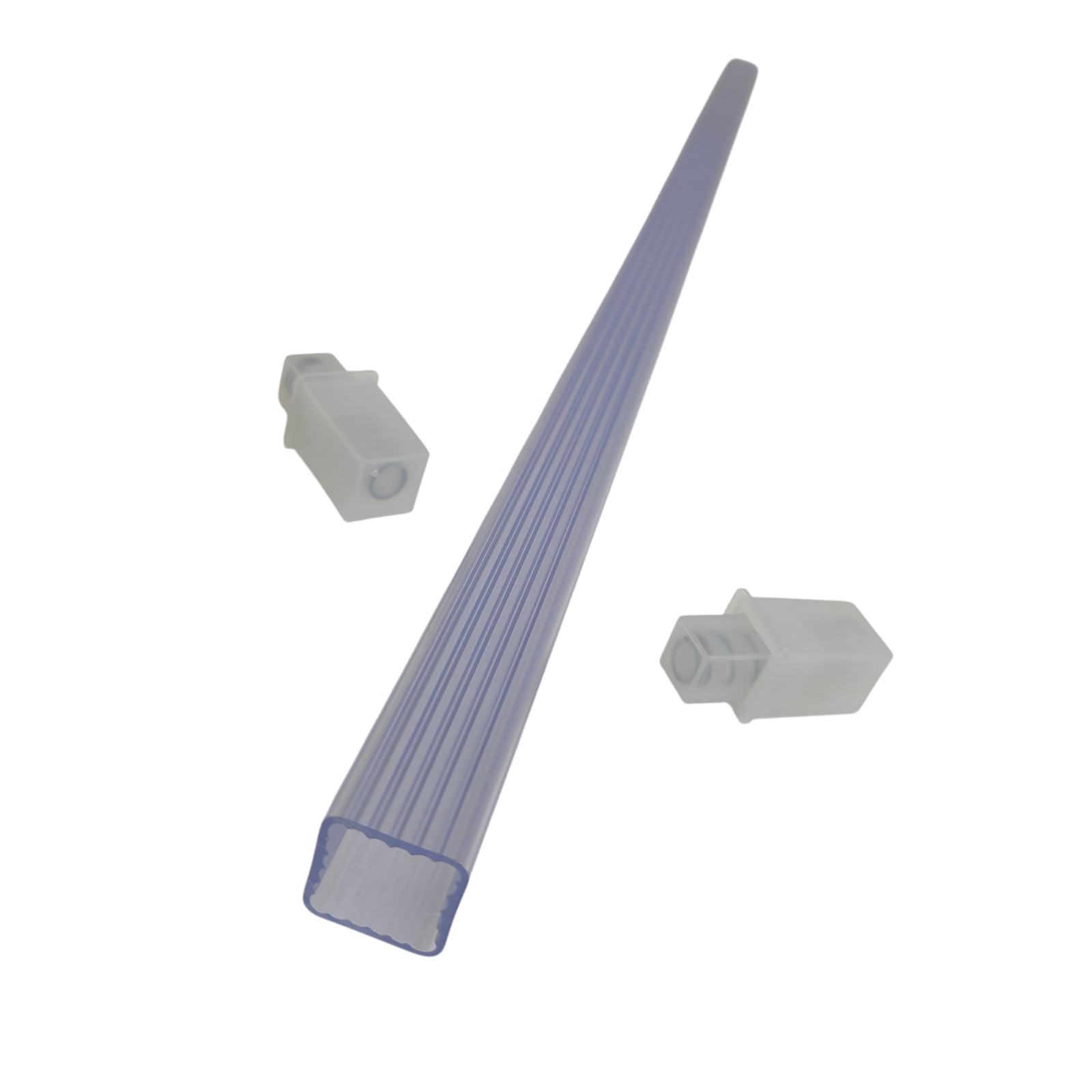 Clear Acrylic Towel Bar Rod Spring Rack 24 inch Mid Century Modern Vintage Retro