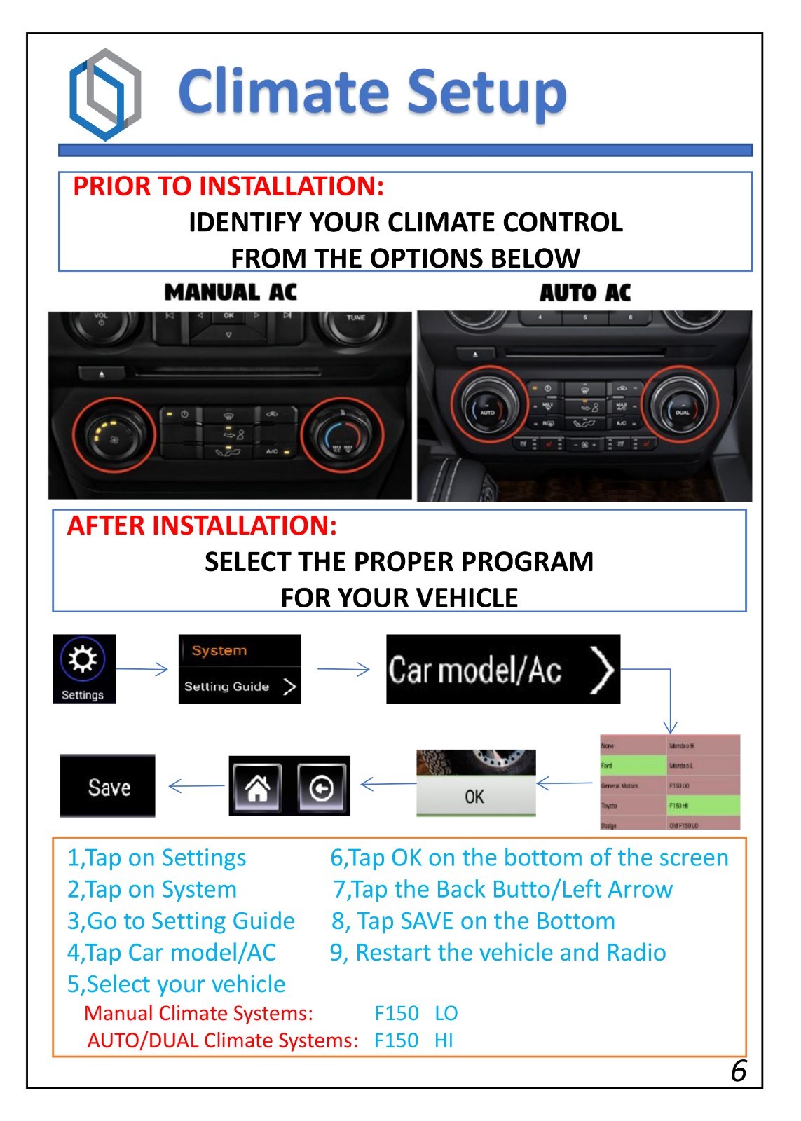 LINKSWELL GEN 4 Car Radio Stereo for Ford F-150 2015-2020 Super Duty 2017-2022