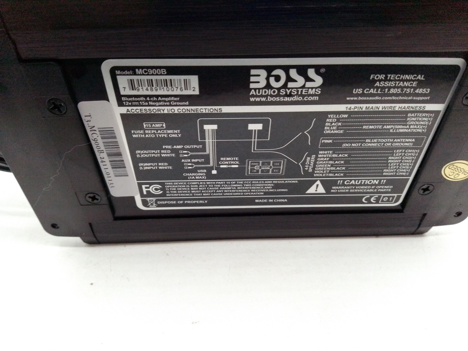 BOSS Audio Systems MC900B All-terrain Amplifier System 500 High Output