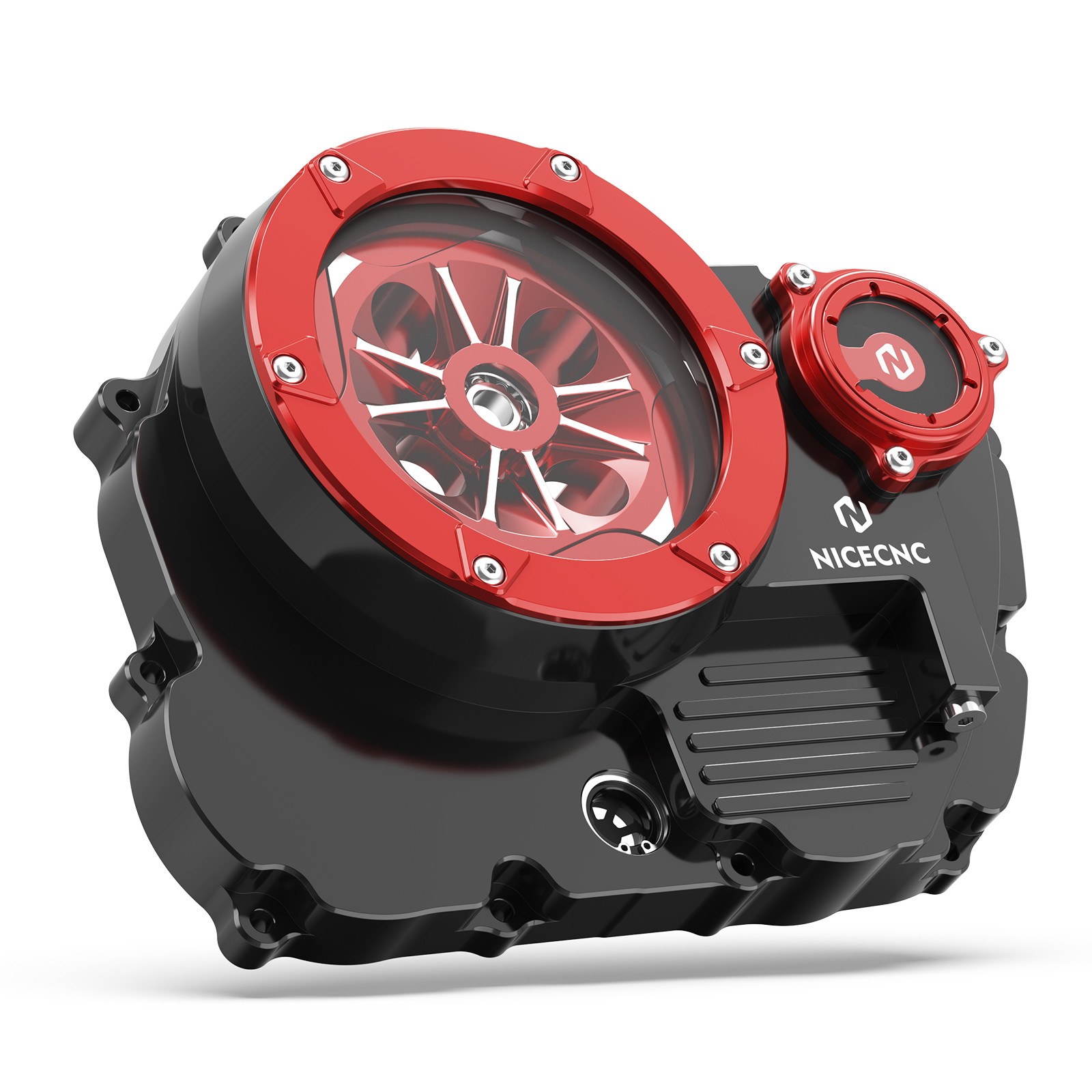 For Honda XR650L 1993-2025 NICECNC Transparent Clutch Cover Oil Filter Cap Guard