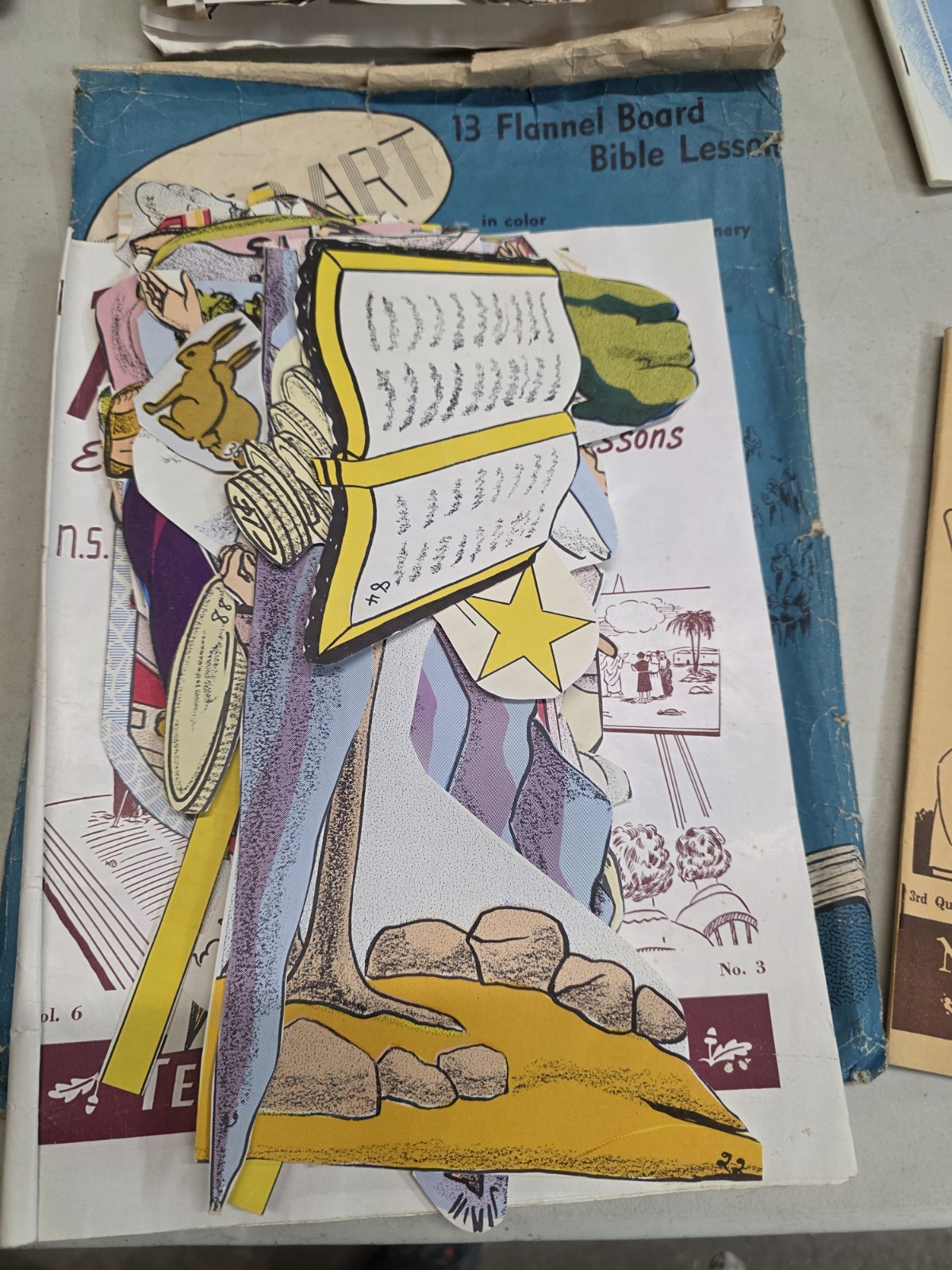 Vintage Flannel Board Bible Lessons Pictoart + 5 Sets Homeschool Lot Church