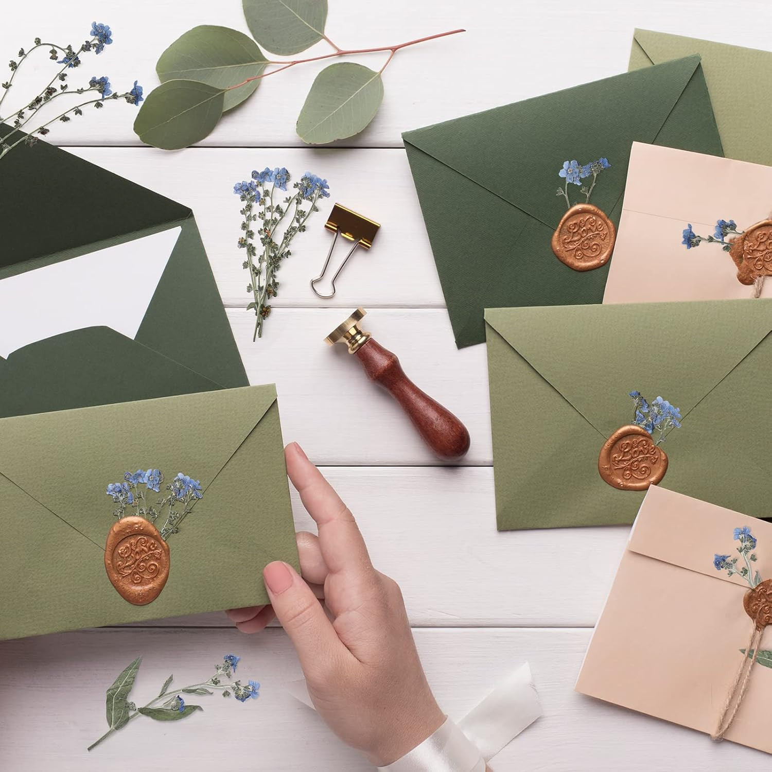 50 Pcs Natural Forget Me Not Pressed Dried Flowers Blue Don'T Forget Me Dried Fl