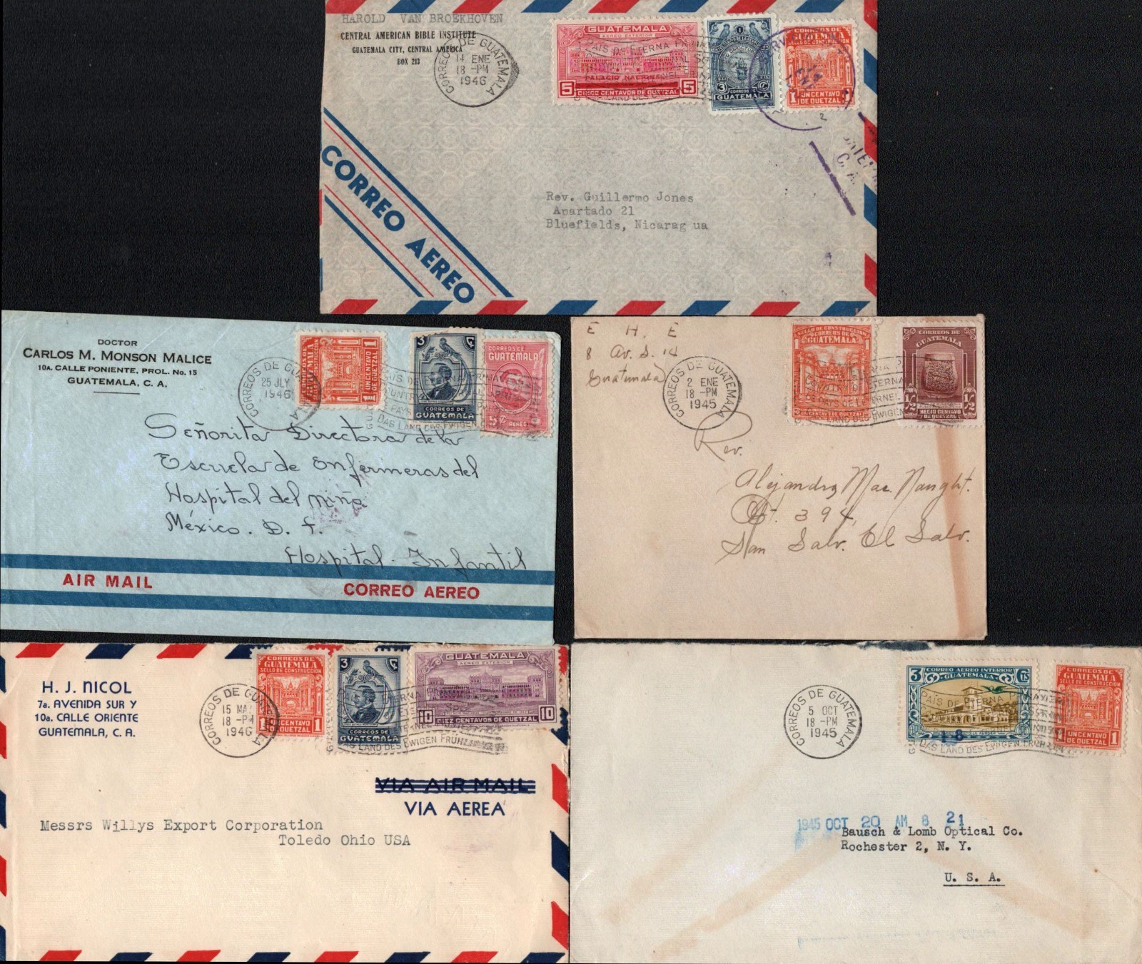 Guatemala Cover Collection - 9 Items - [Group 3]