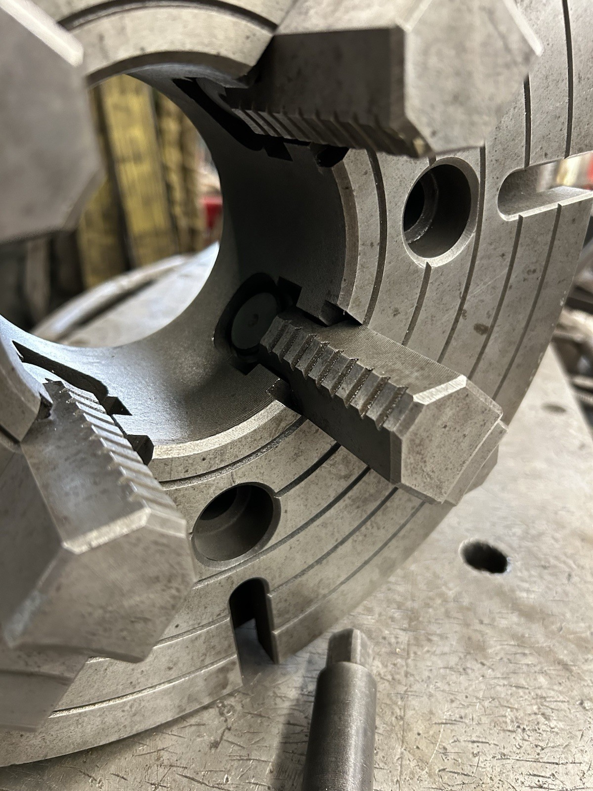 12” 4 Jaw Independent Phase II 2 Lathe Chuck Plain Back