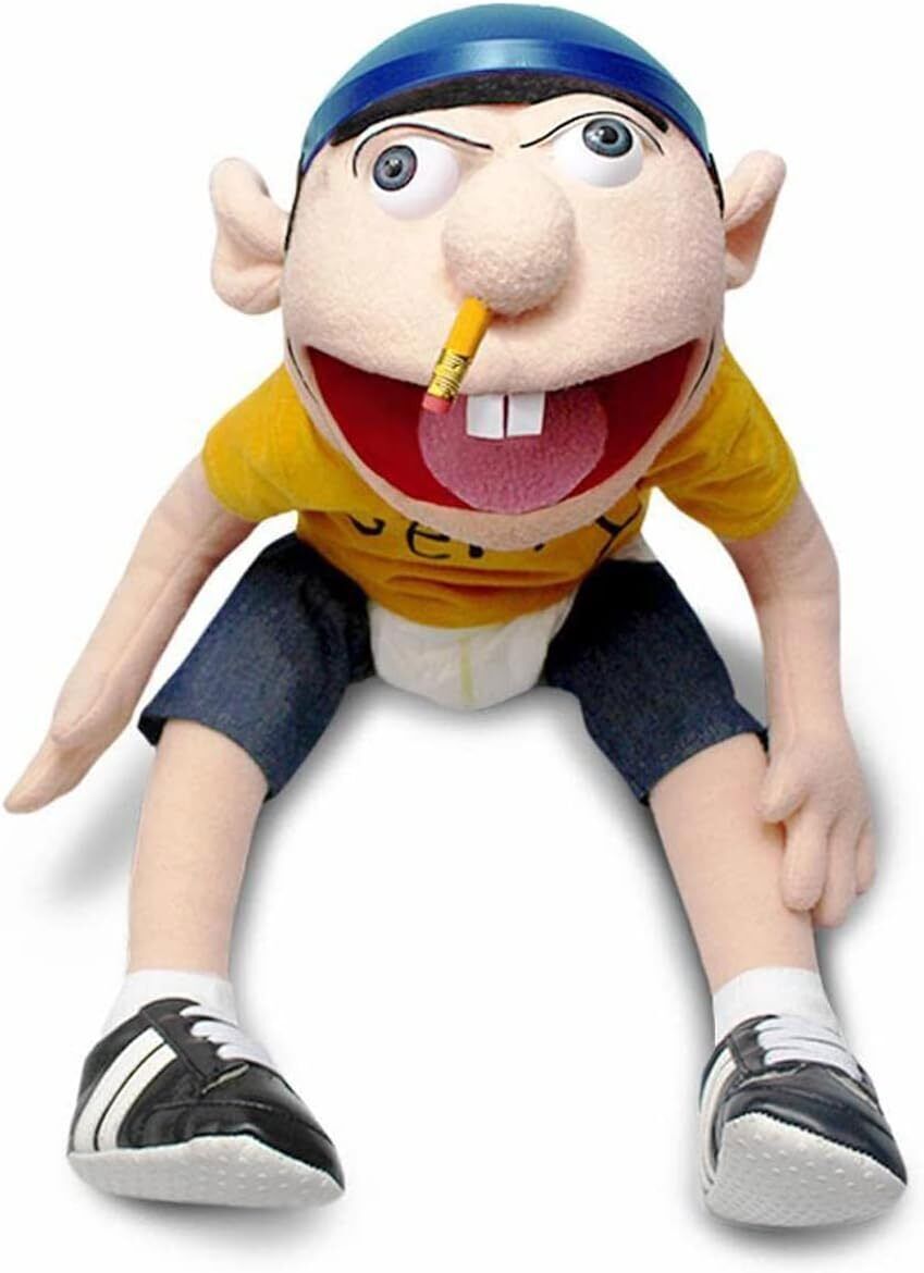 24inch Jeffy Puppet Hand Puppet Plushie Toy, Fun Naughty Puppet Toy