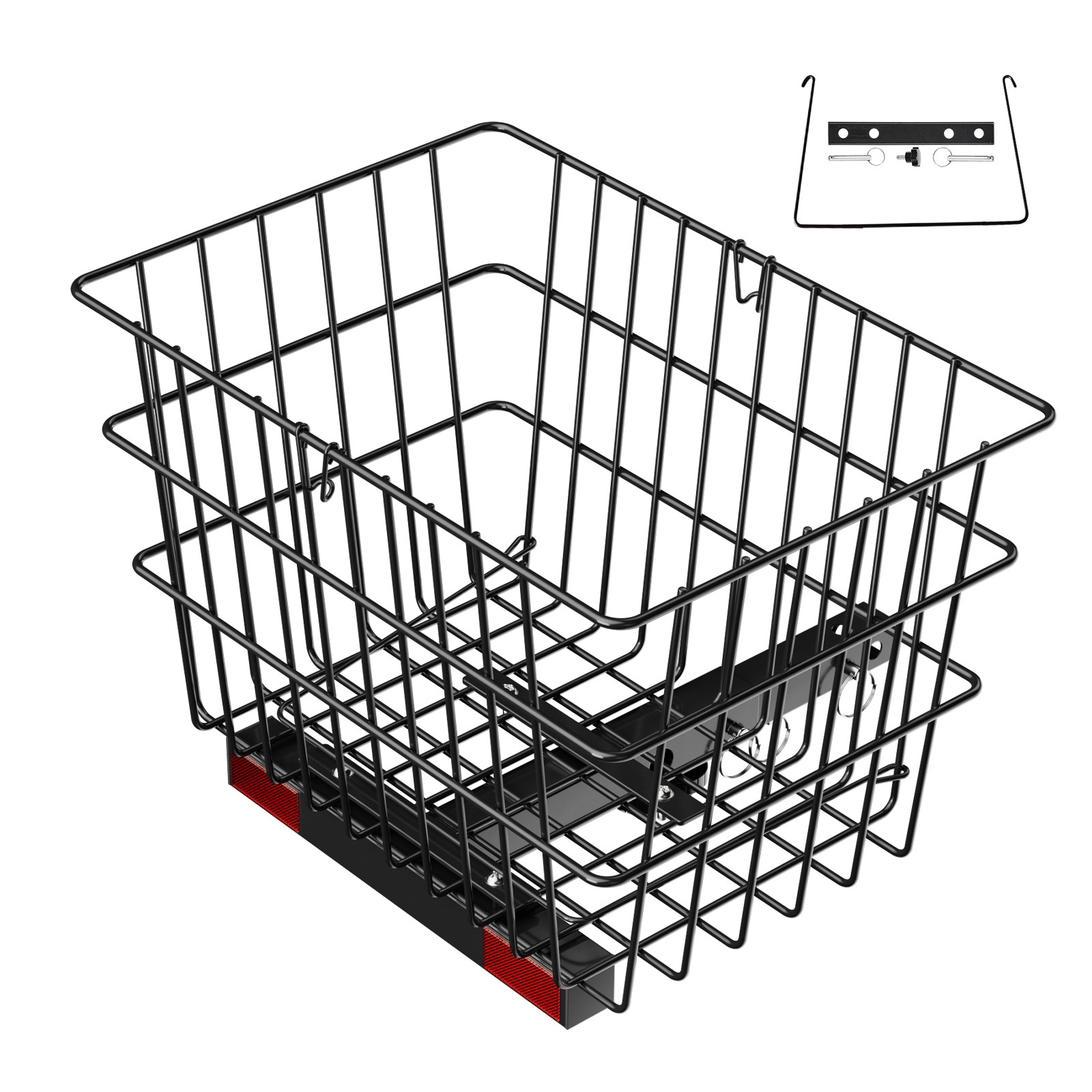 Uimoso Scooter Rear Basket Heavy Duty Mobility Basket with Handle 1 in Receiver