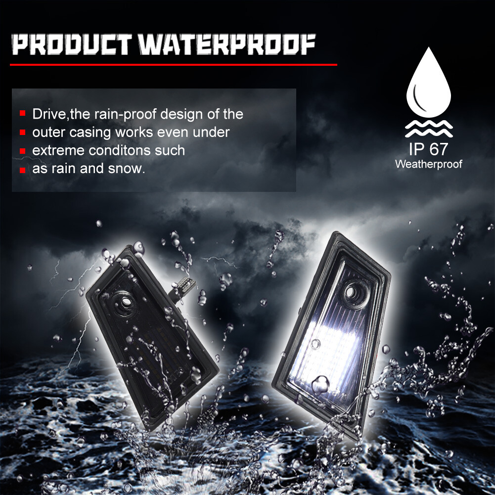 Smoke White LED License Plate Lights for 79-88 NEW Monte Carlo Monte Carlo SS LS