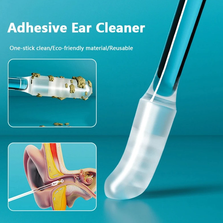 24pcs Disposable Silicone Ear Wax Remover Sticky S/L  Ear Pick Cleaner Tool