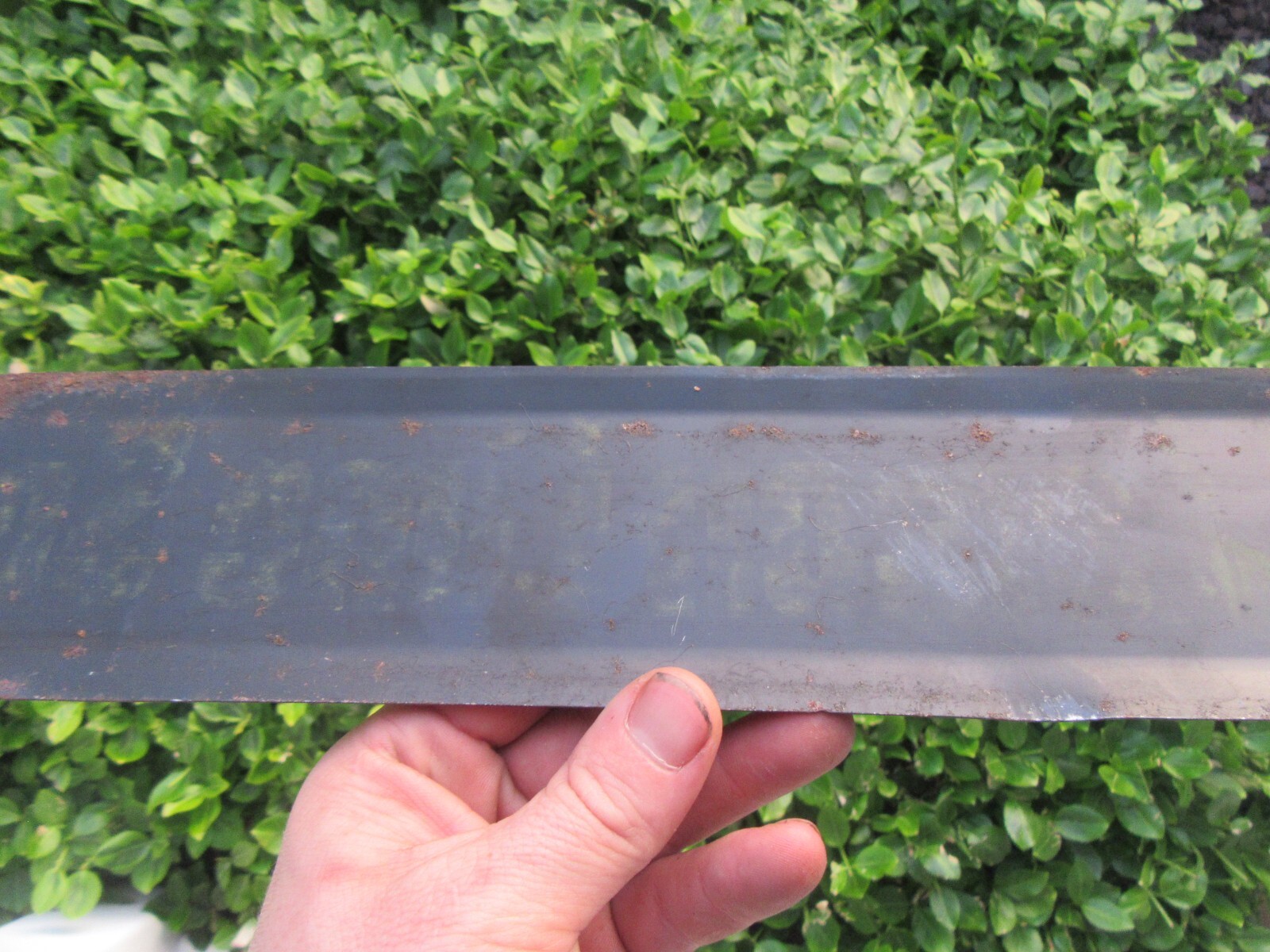 Vintage 1940's B-1 Lemon Lime Soda Tin Metal Door Push (16")