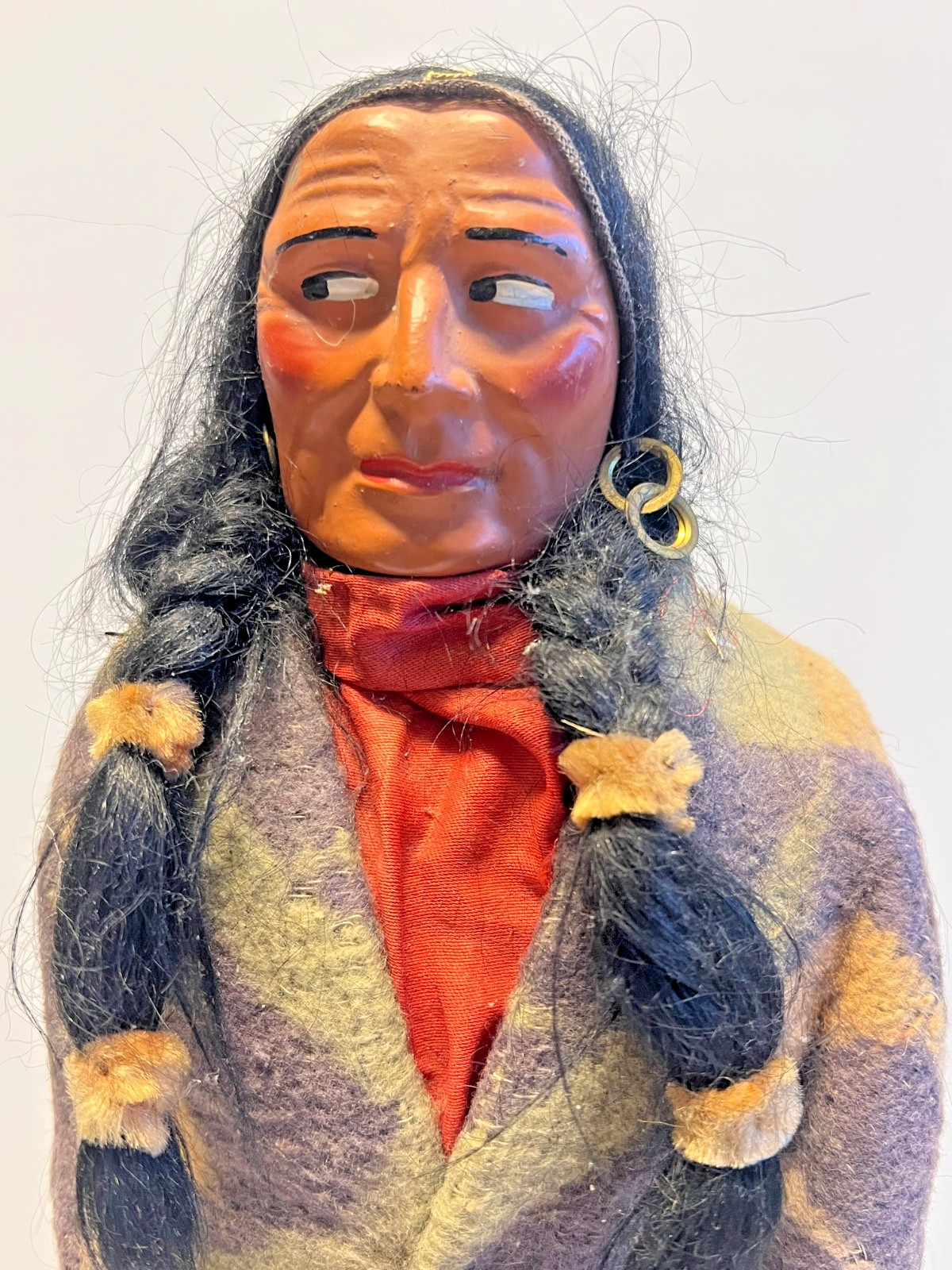 Antique Original Native American Skookum Doll ("Bully Good" Doll) Early 1900's