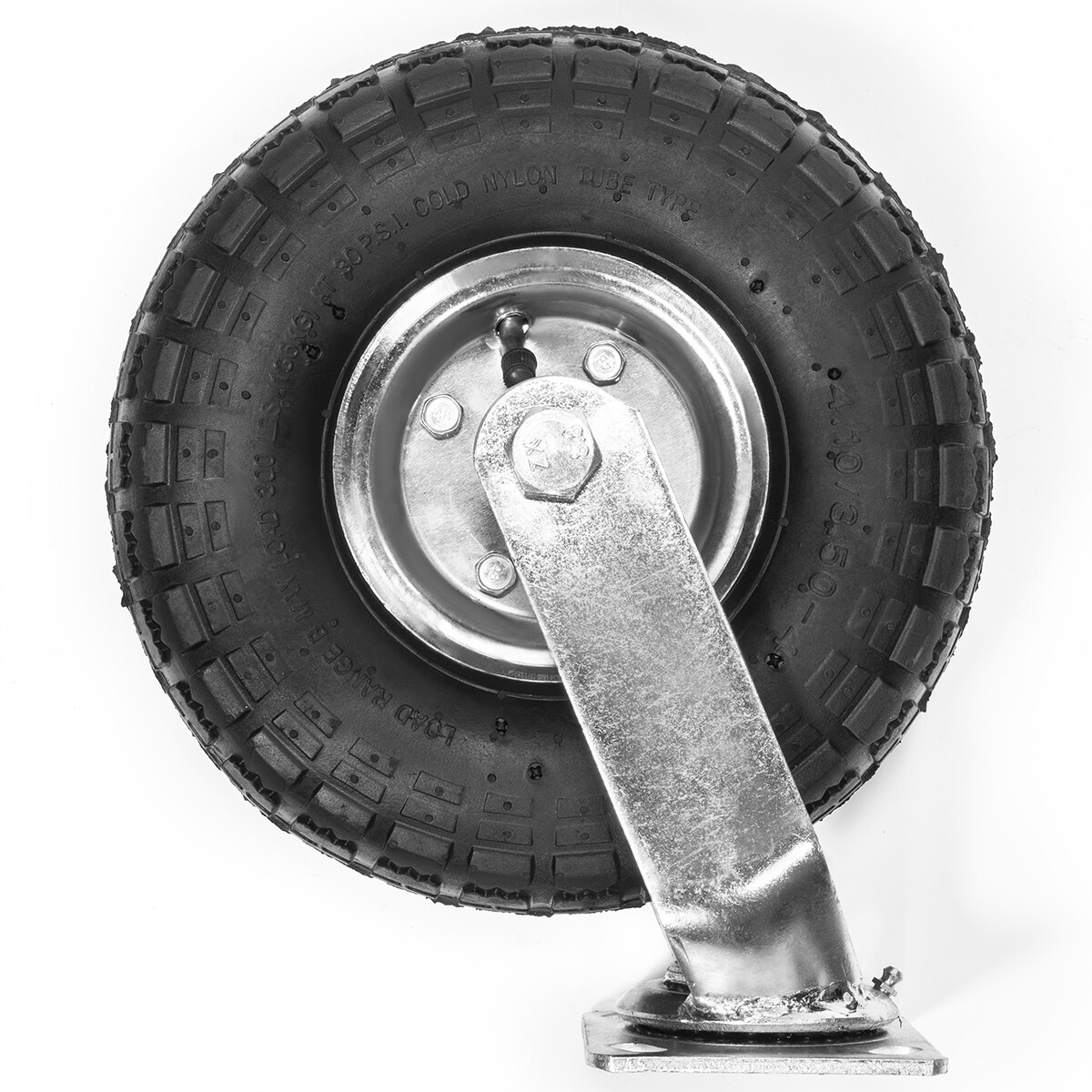 XtremepowerUS 4pcs 10" Pneumatic Air Tire Wheel 2 Rigid + 2 Swivel Farm Cart