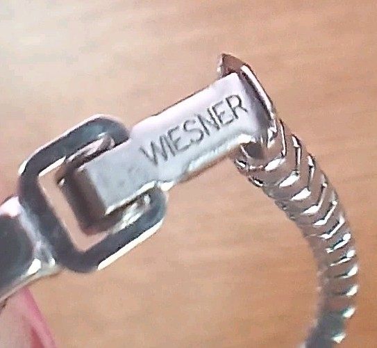 Vintage Joseph Weisner Silvertone Clear Rhinestone Tennis Bracelet 6.5"