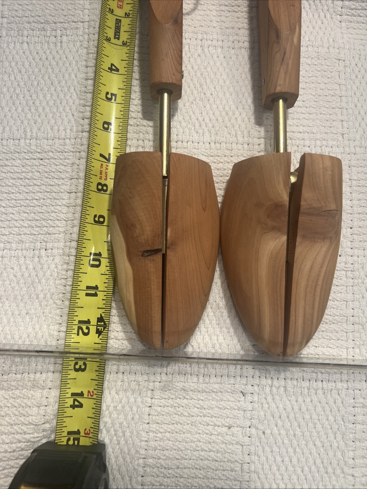 Adjustable Cedar Wood Shoe Stretchers - 12.5" Length x 3" Wide - Fits Men's 9-11