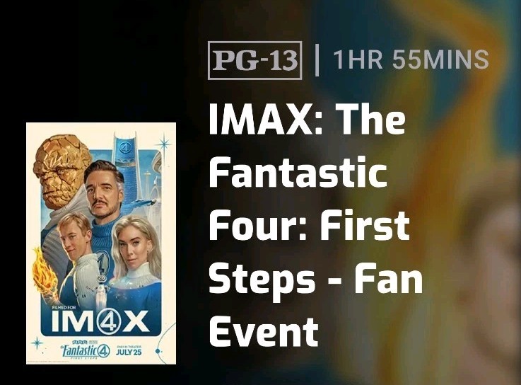 Fantastic Four Movie (2025) Keychain IMAX Opening Night 07/24/25 Regal 4