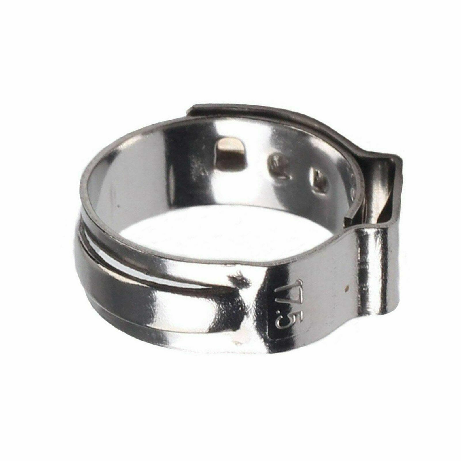 100Pcs 1/2'' PEX Clamp Cinch Rings Crimp Pinch Fittings 304 Stainless Steel