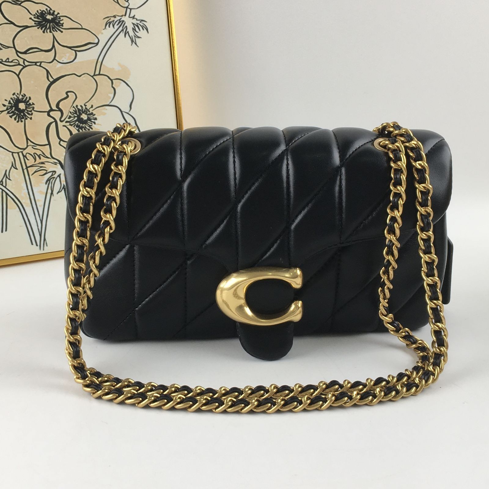 COACH Tabby Shoulder Bag 26 Quilted CP150 Black Nappa Leather Outlet New