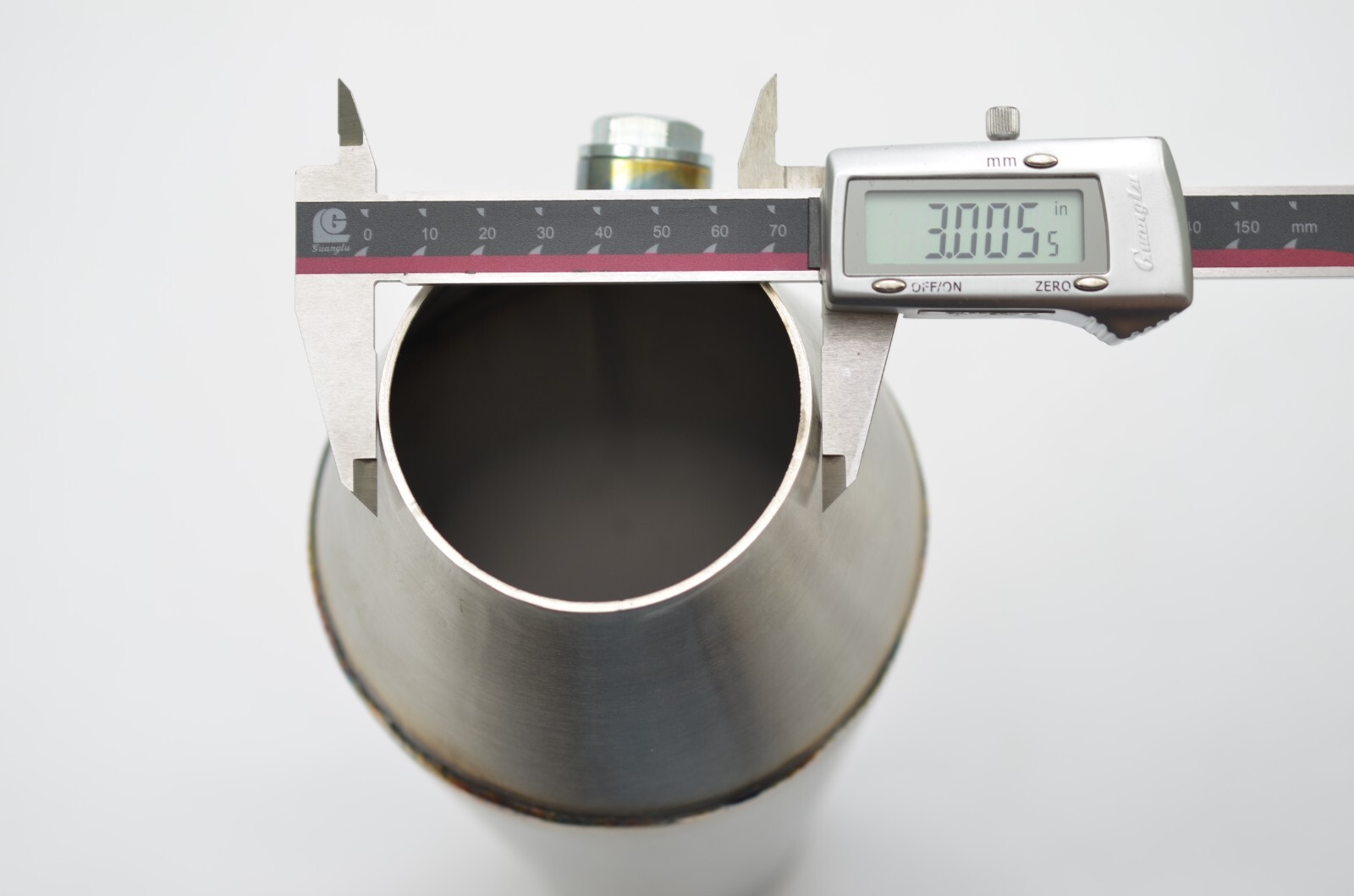 1320 Performance 3 inch megaphone Stainless Reverse Cone collector & o2 bung V1