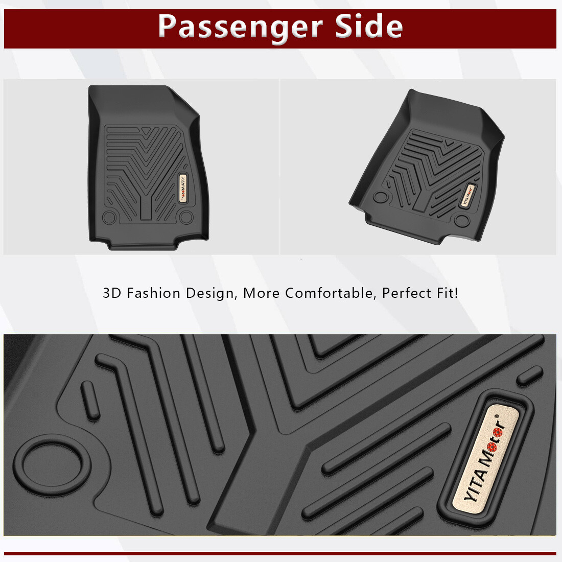 All Weather 3D Floor Mats for 2014-2022 Chevrolet Trax Waterproof 3PCS Liners