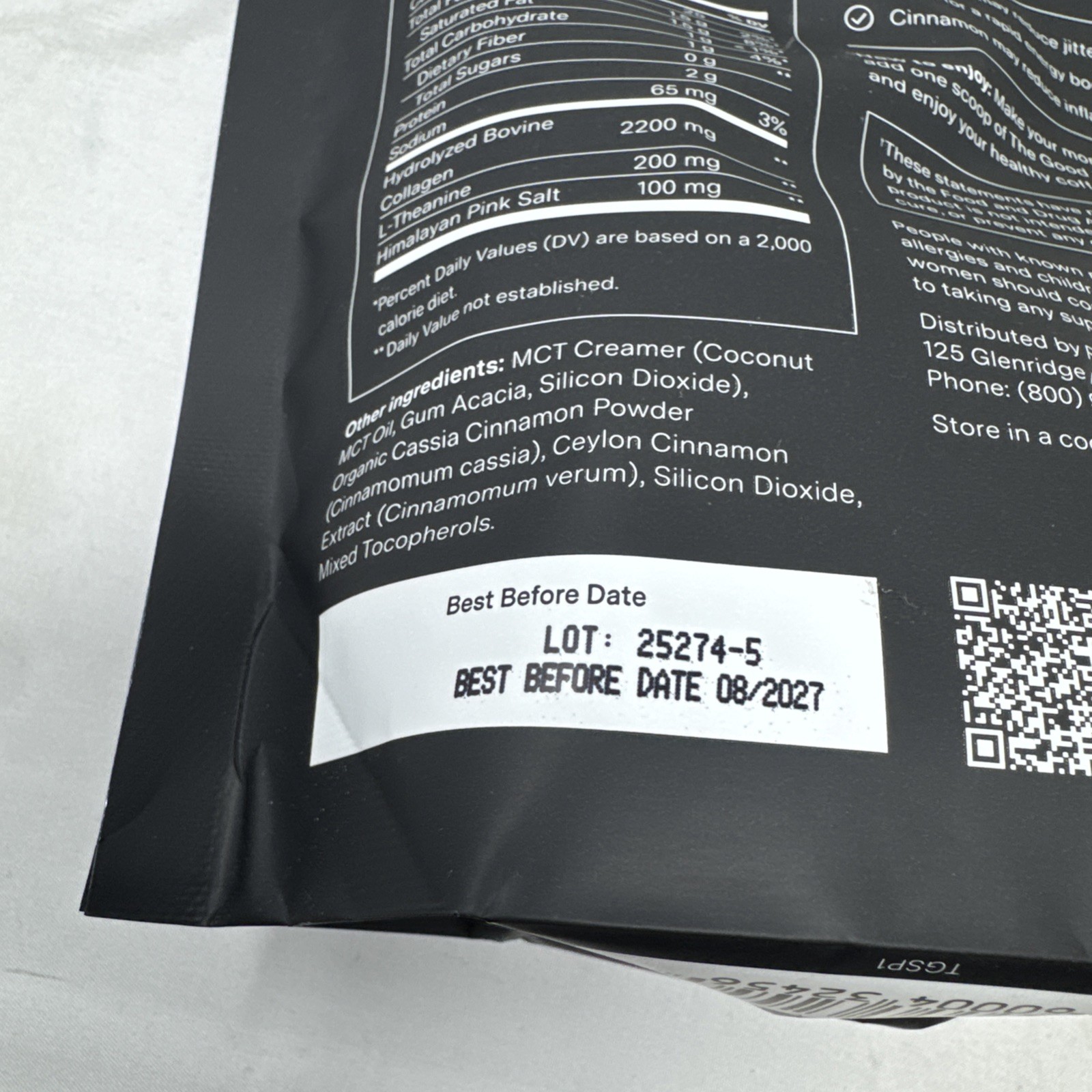 Coffee Booster FOR WELLNESS The Good Stuff Performance Cinnamon 6.56 Oz. 08/2027