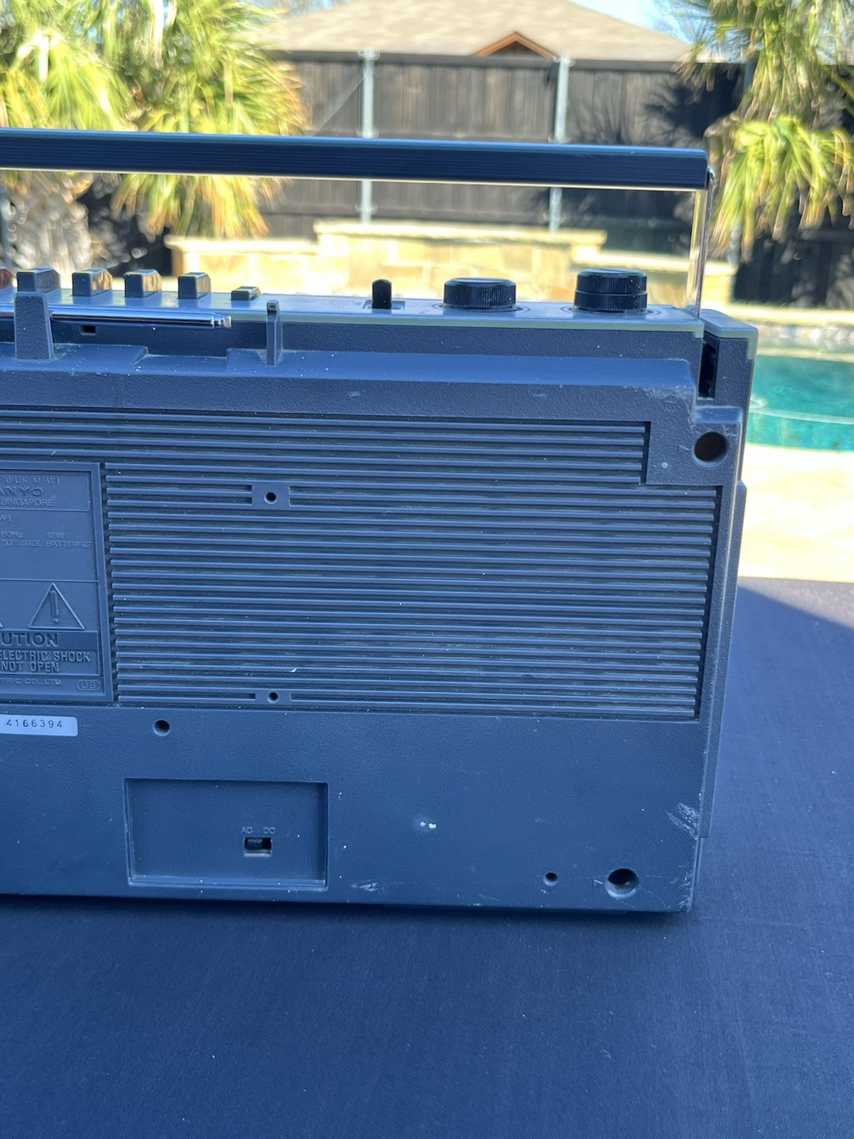 VINTAGE 1980’s Sanyo M-W1 AM/ FM Dual Band Stereo Cassette Radio Boombox Works