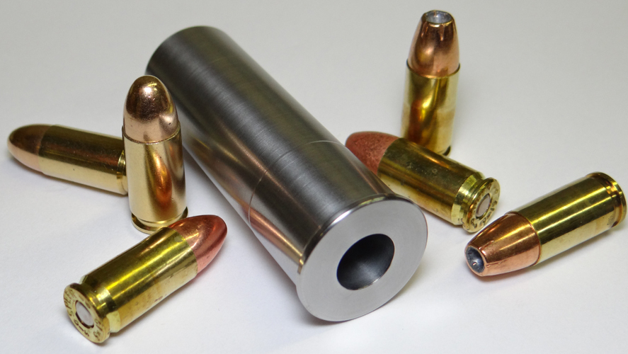 12GA to 9MM Luger Shotgun Adapter - SMOOTH BORE-Stainless - Free Case & Shipping