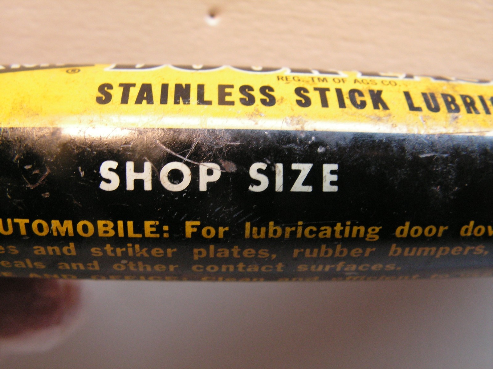 Vintage NAPA Balkamp Metal Door-ease Stainless Stick Lubricant Y & B 75%+ FULL