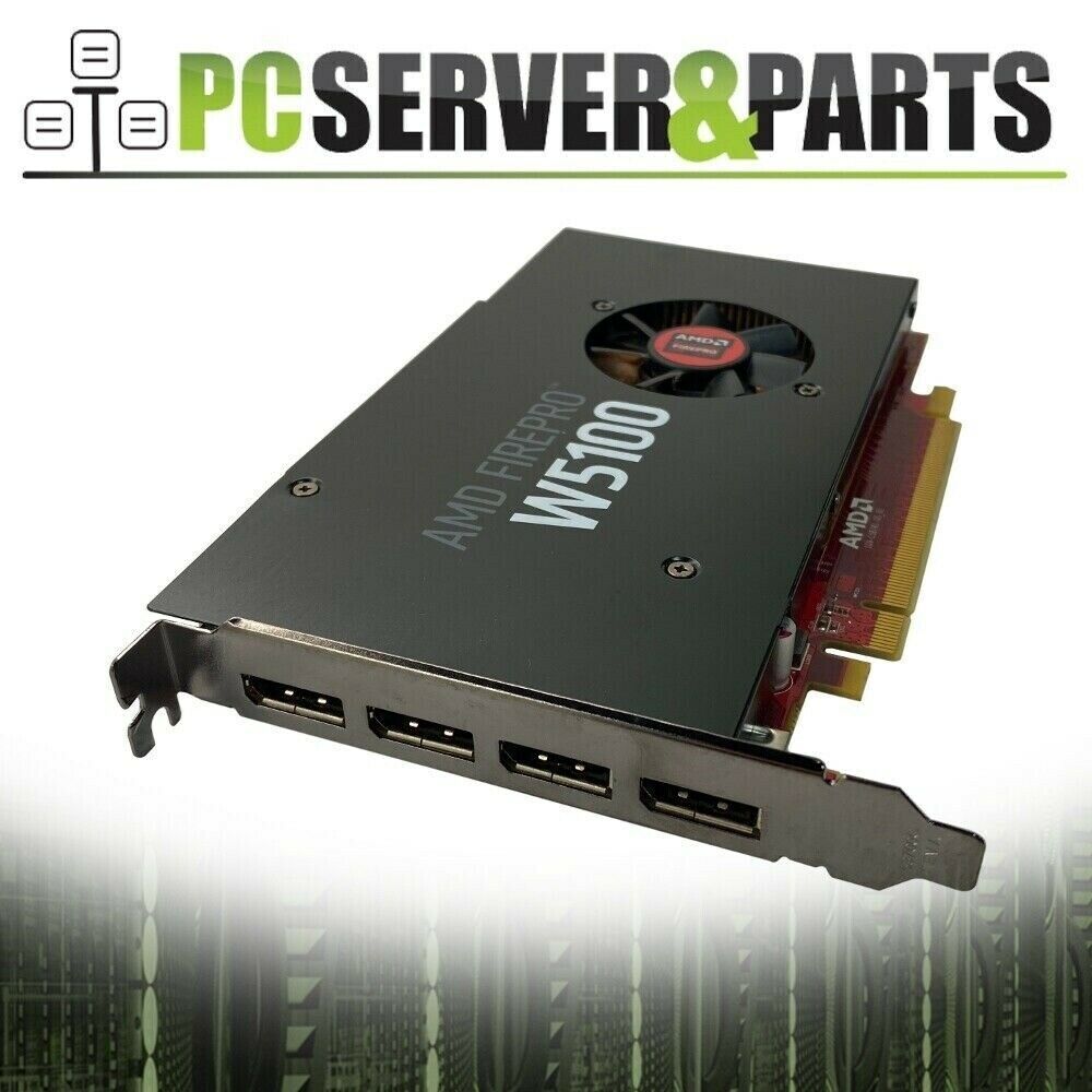 Dell AMD FirePro W5100 4GB Quad Port Workstation Video Graphics Card W2C47