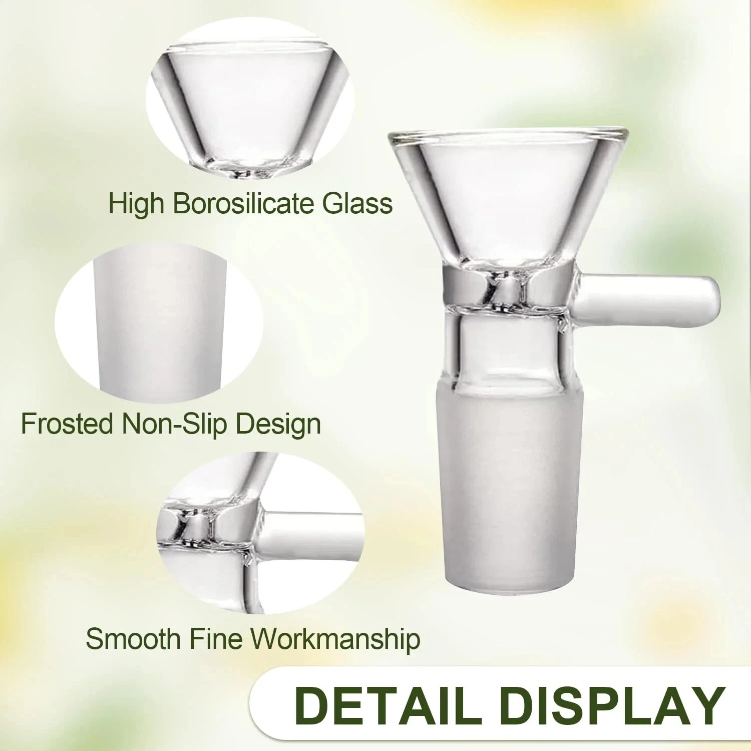 1PCS Glass Adapter Drop Down 14mm Male To 14mm Female Glass Reclaim Ash Catcher