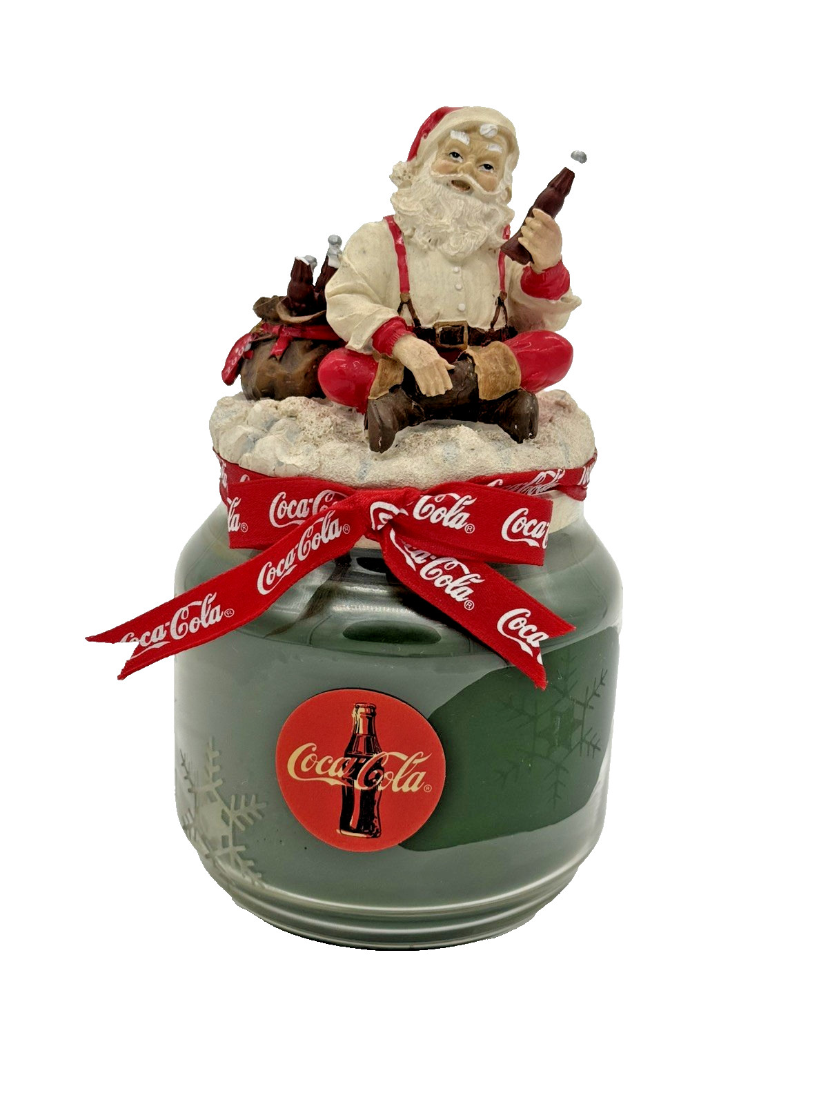Coca-Cola Holiday Candle 2003 Christmas Santa Claus Decorative Coke Collectible