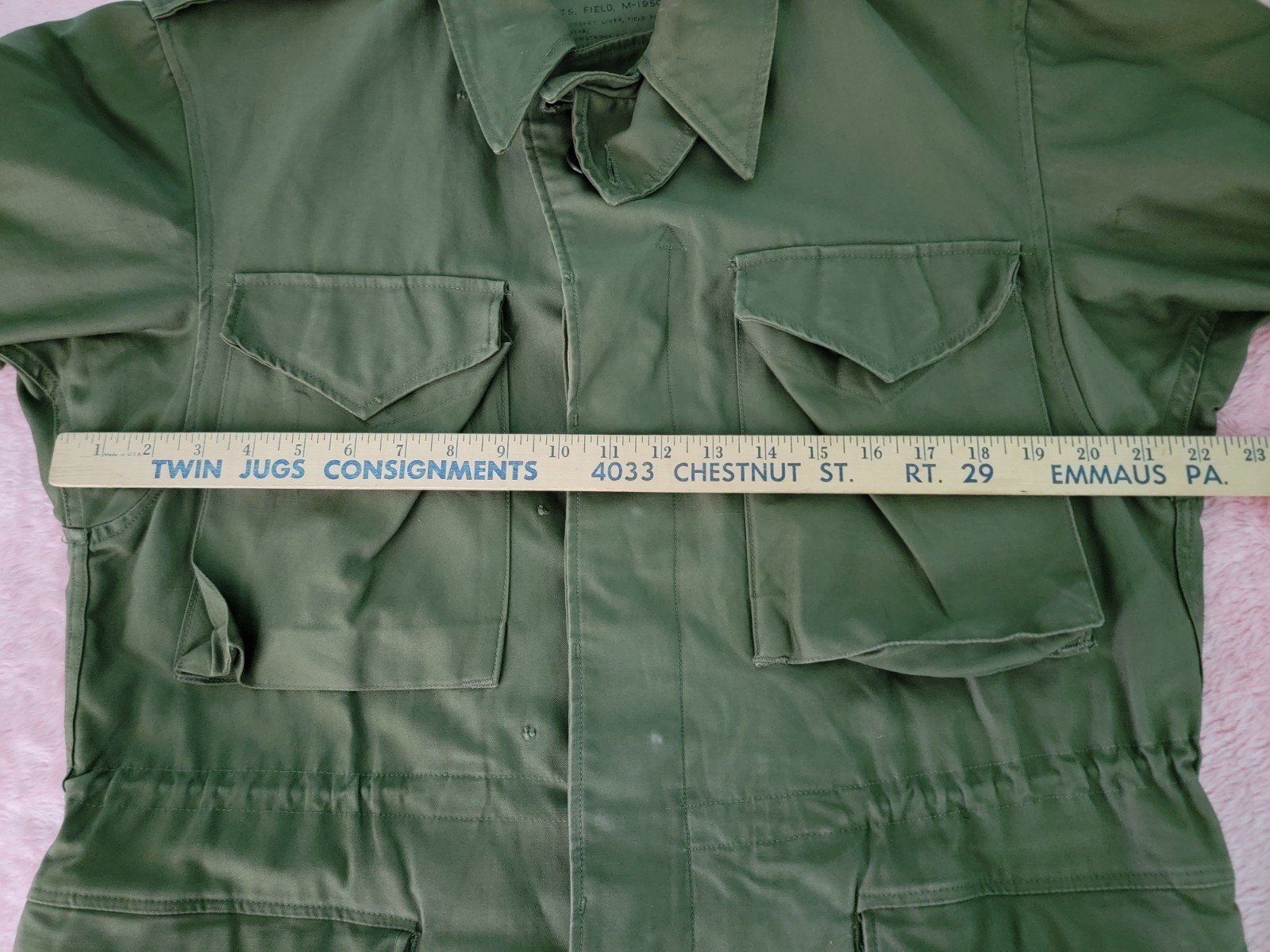 Vintage 1950s US Army Field Jacket Without Liner Size Regular Small