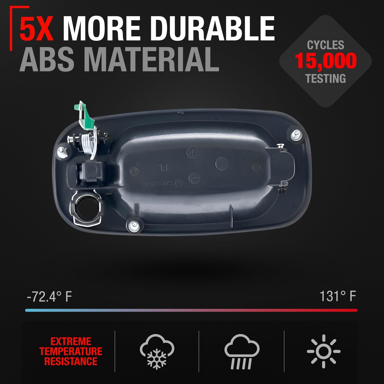 Exterior Door Handle, Driver Side for Chevrolet Silverado, Avalanche; GMC Sie...