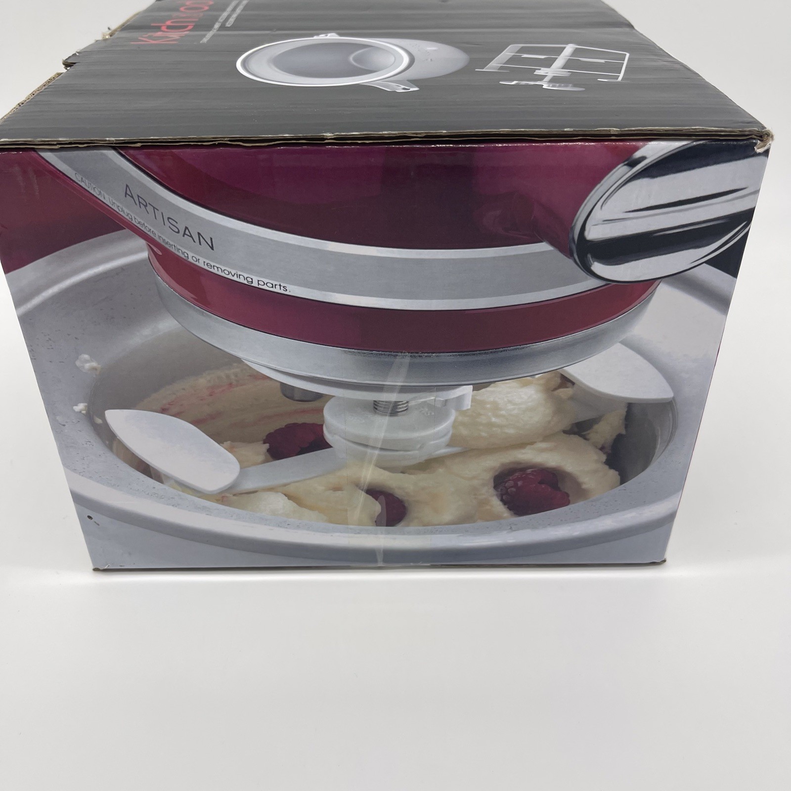 KITCHOOD Ice Cream Maker Attachment for Kitchenaid Stand Mixer Fits 4.5 Qt