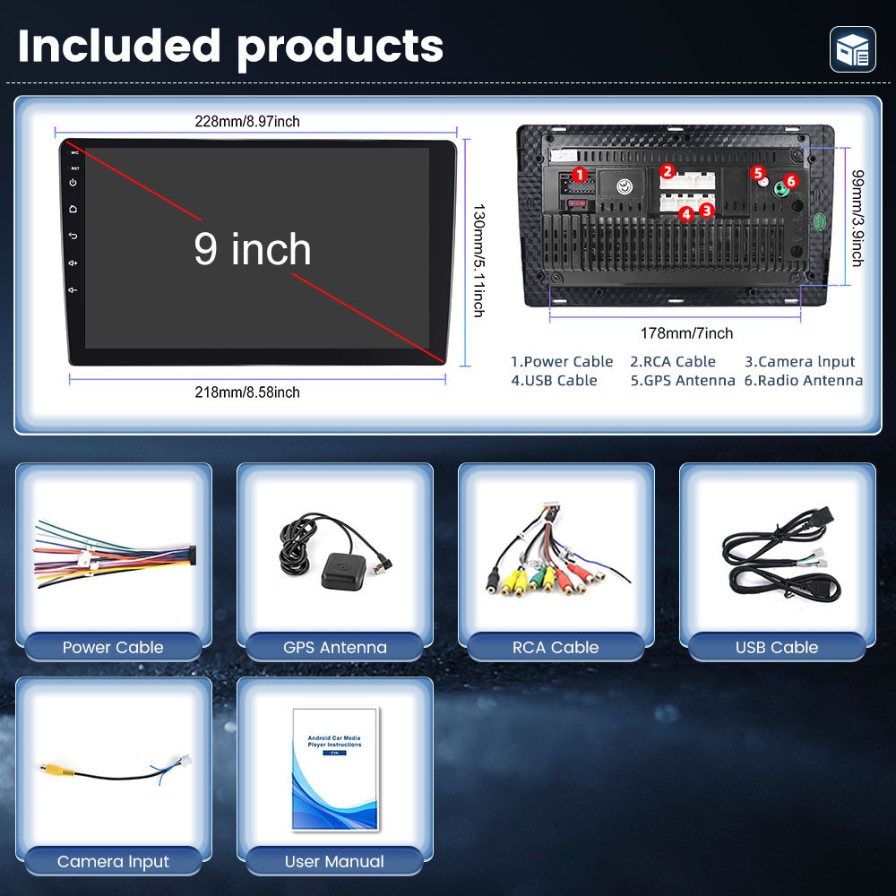 For BMW E90 M3 328i 335i Car Stereo Radio Android 15 Apple Carplay GPS Navi 64G