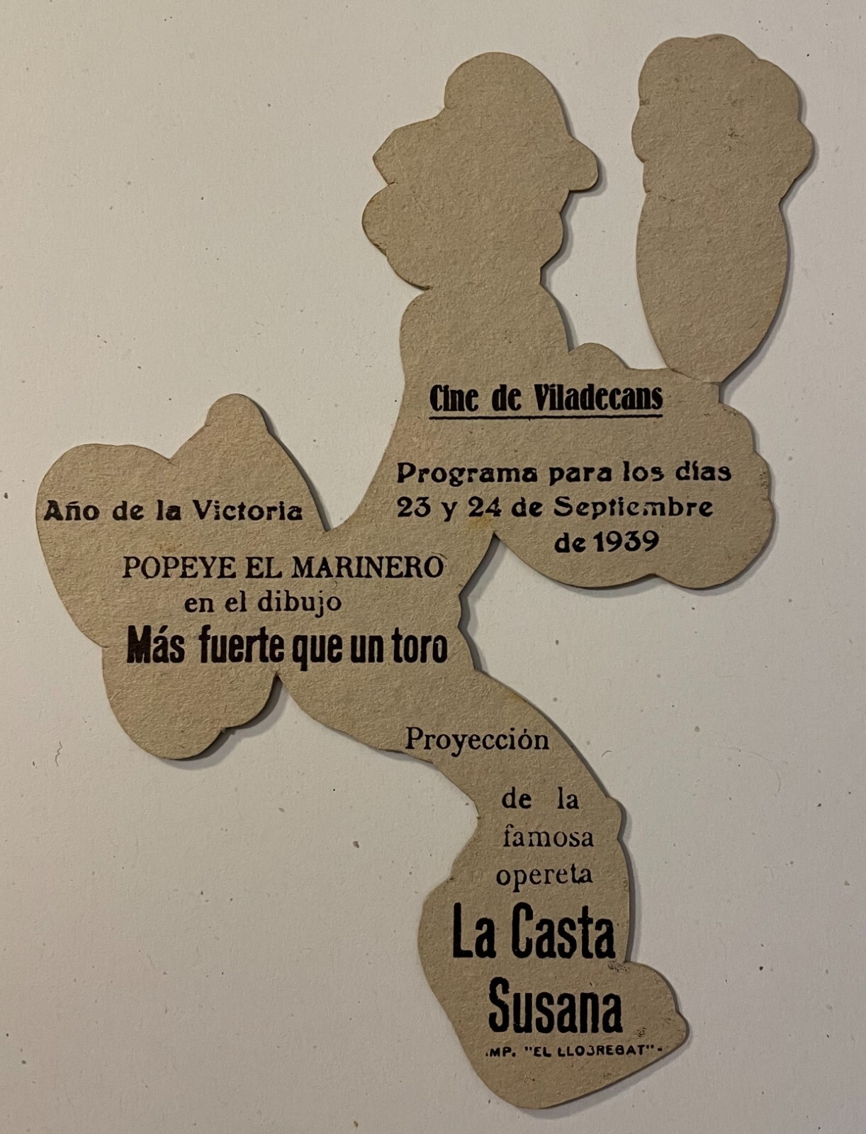 POPEYE THE SAILOR DAVE FLEISCHER PARAMOUNT MOVIE HERALD