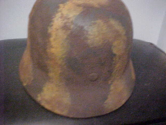 WW2 GERMAN CAMO HELMET SIZE 64 OR 66