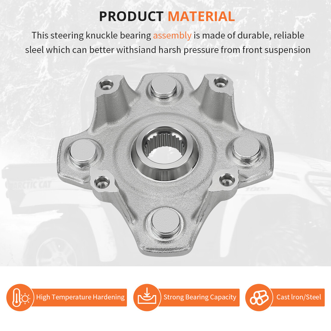 For Arctic Cat 2012-2015 Wildcat 1000 Front & Rear Wheel Hub 1502-971 #1502-433