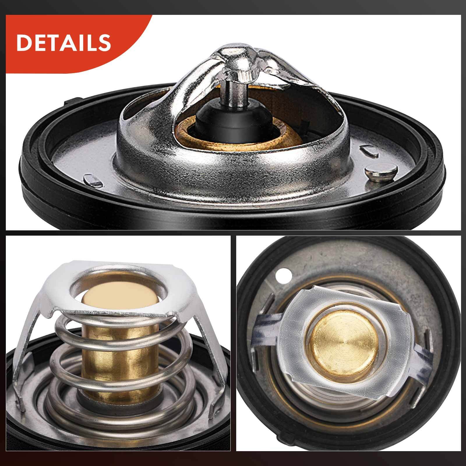 2x Engine Coolant Thermostat for Dodge Avenger 2008-2014 Jeep Compass 2007-2017