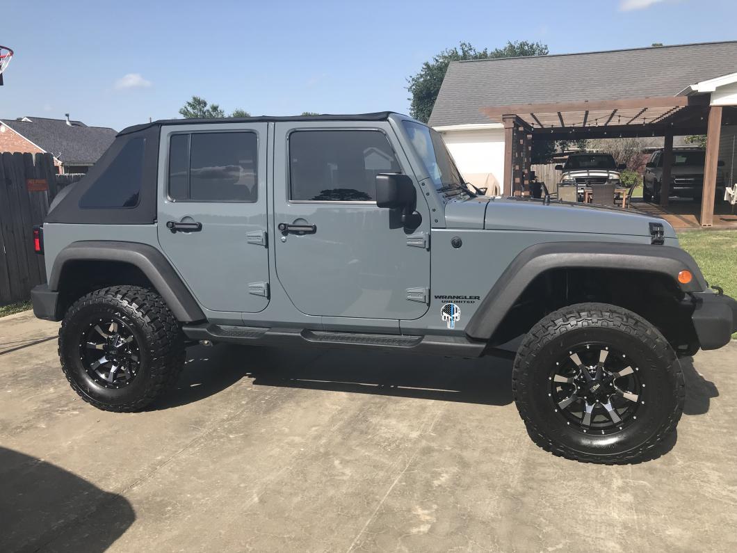 Smittybilt 9087235 Bowless Combo Top Kit for 2007-2018 Jeep Wrangler JKU 4-Door