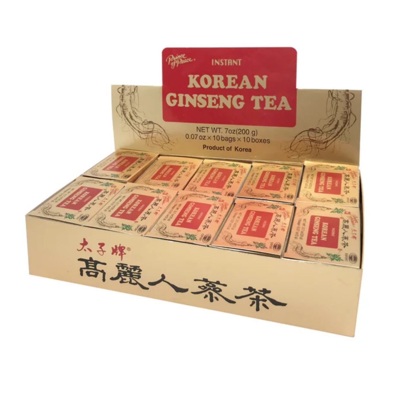Korean Panax Ginseng Tea - 100 Count-Prince of Peace