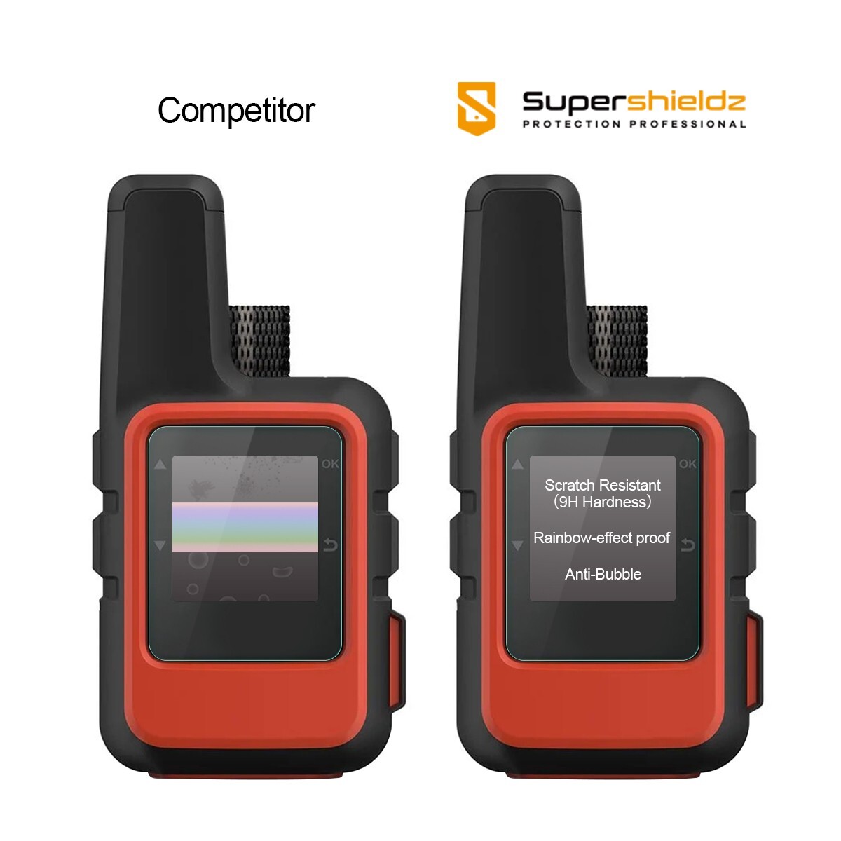 2X Supershieldz Tempered Glass Screen Protector for Garmin inReach Mini/ Mini 2