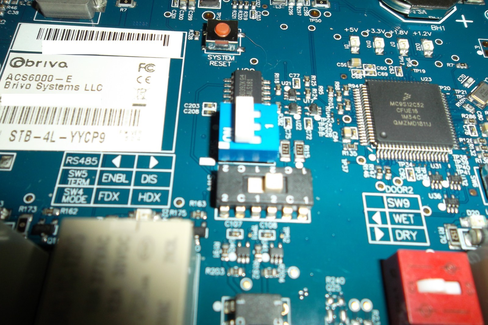 Brivo Systems ACS6000-MBE Door Access Main Control Board ACS6000-DB / ACS6000-E