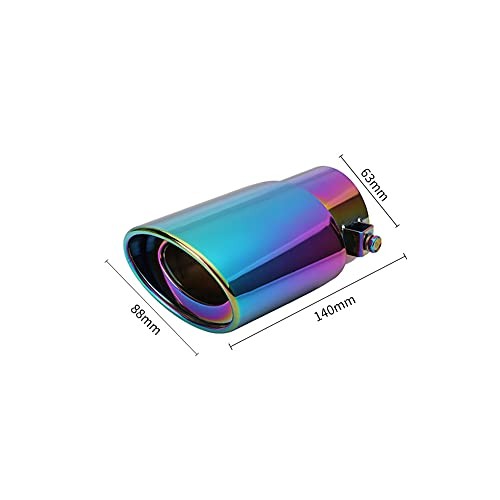 Universal Straight Type Stainless Steel Car Exhaust Tail Muffler Tip Pipes Fit