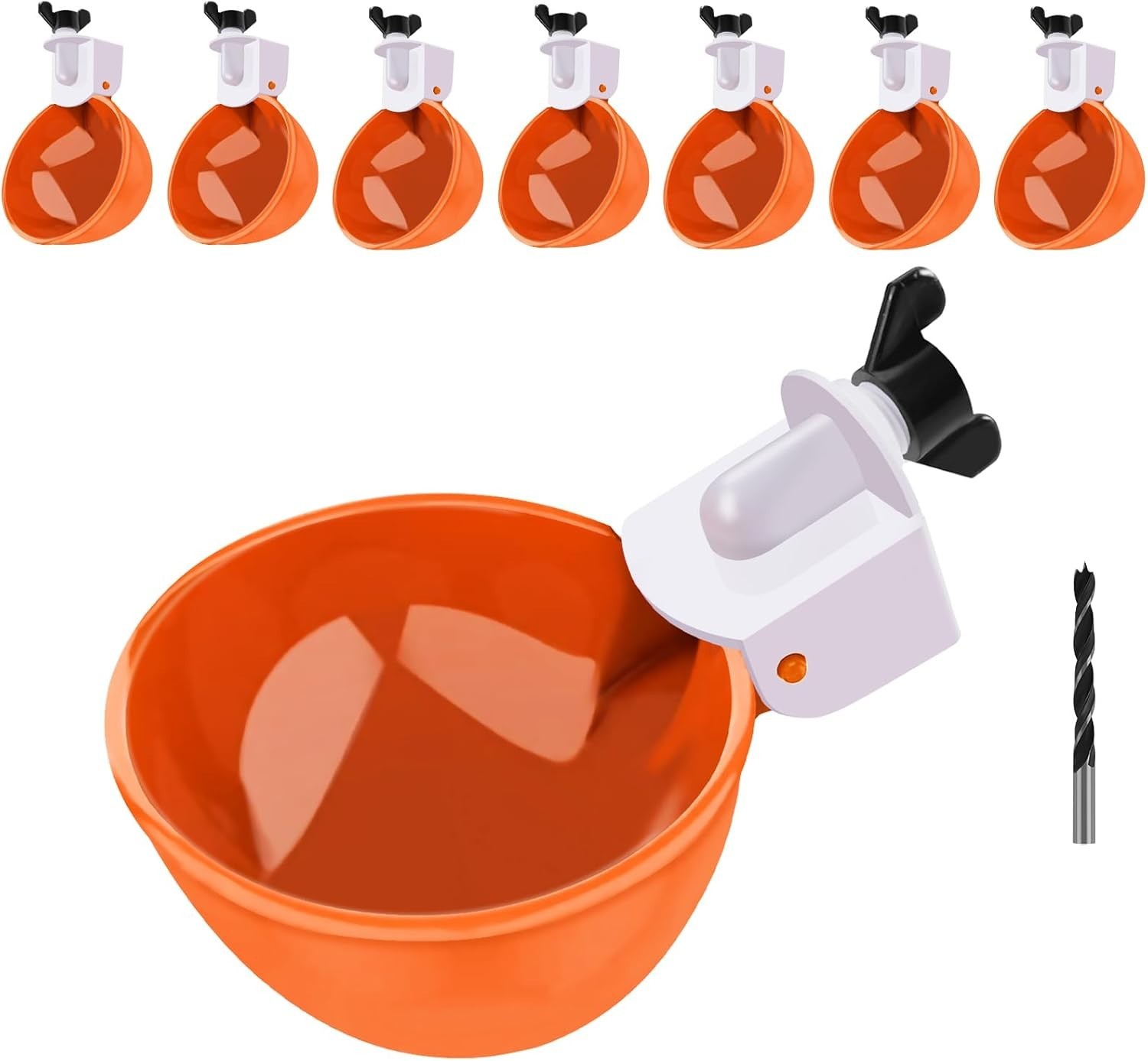 8 PCS Chicken Automatic Watering Cups Drinker Waterer for Duck Quail Hen Poultry