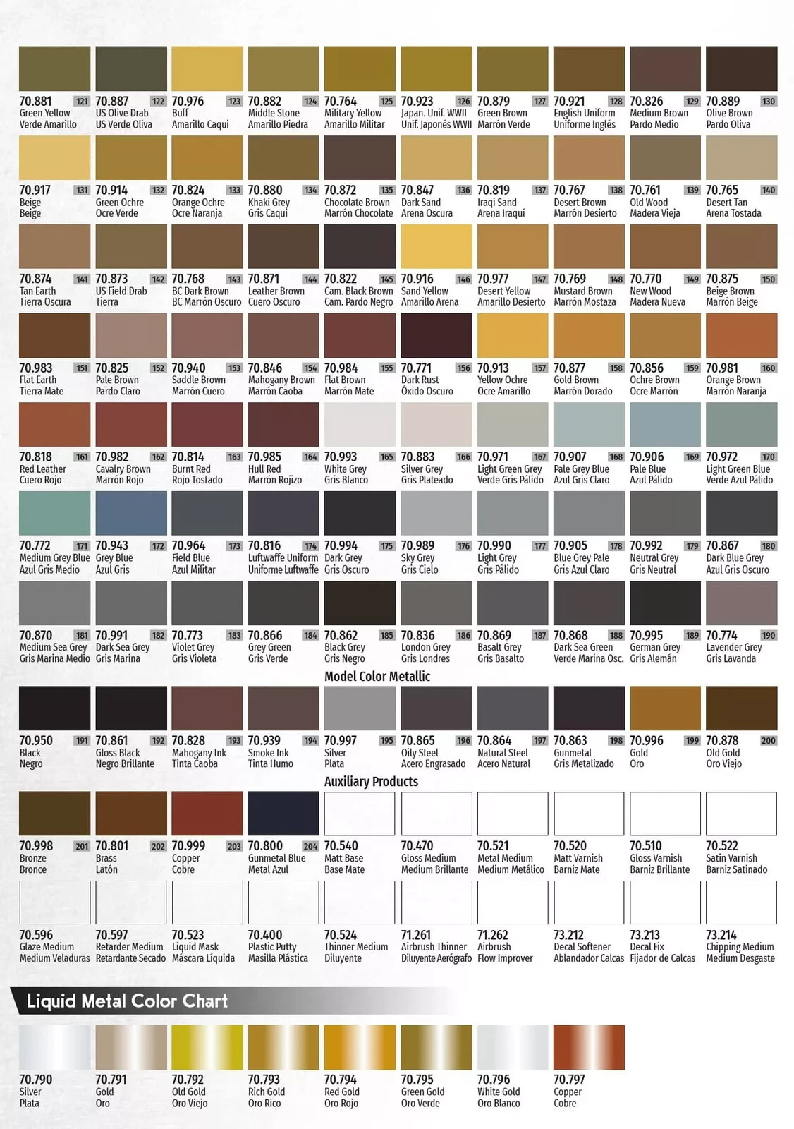 2025 Model Color Paints 18ml by Acrylicos Vallejo - Many To Choose From!