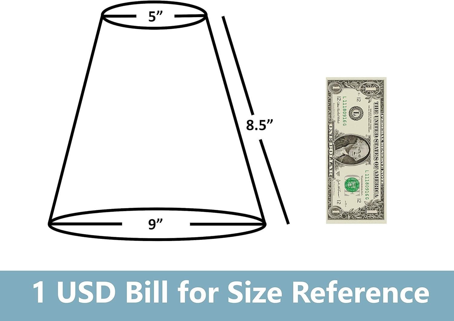 1/2 PCS 5"x9"x8.5" Small Lamp Shade for Table Lamps Replacement, Spider Model