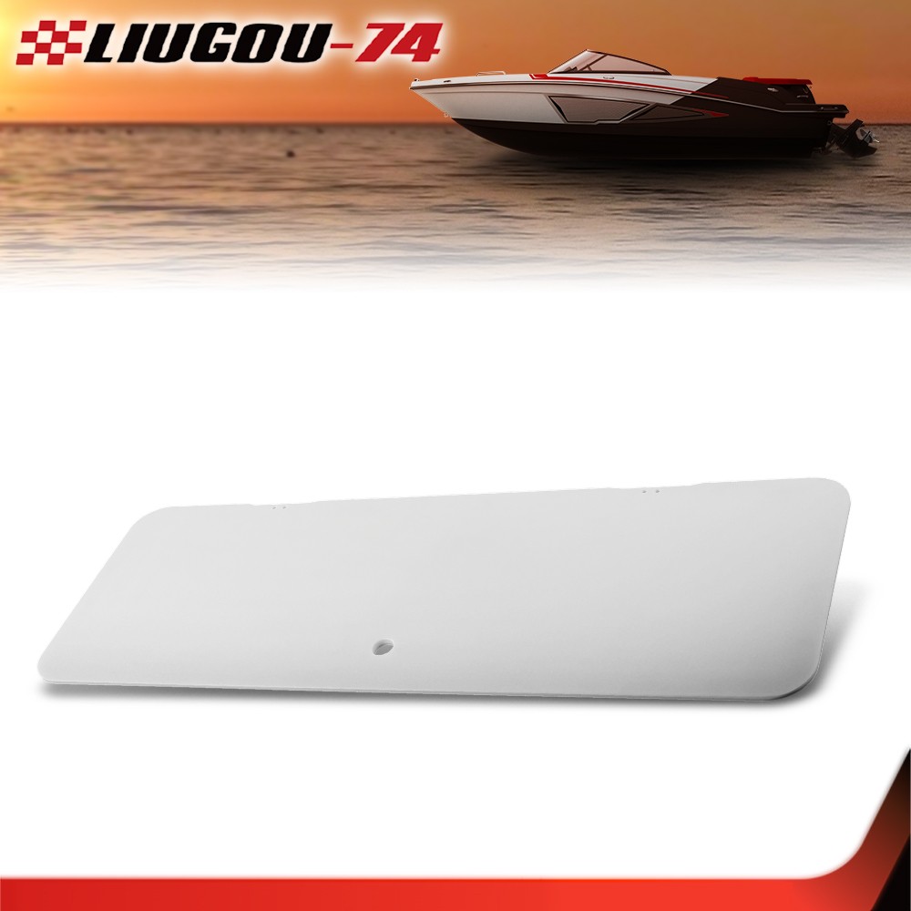 Boat White PE Ski Locker Door Cover Lid With Hinge Kits Fit For LARSON GLASTRON