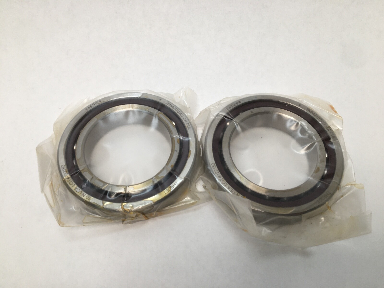 FAFNIR 2MM9110WI-DUL Bearing 50x80x16 mm 2MM 9110 WI CR DUL 7010-C USA 2 Pcs