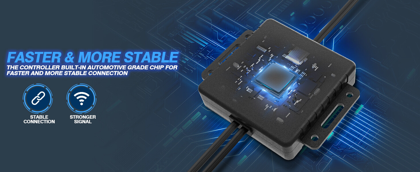 MICTUNING 2nd-Gen RGB LED Rock Lights Bluetooth 8 Pods Underbody Neon Lights Kit