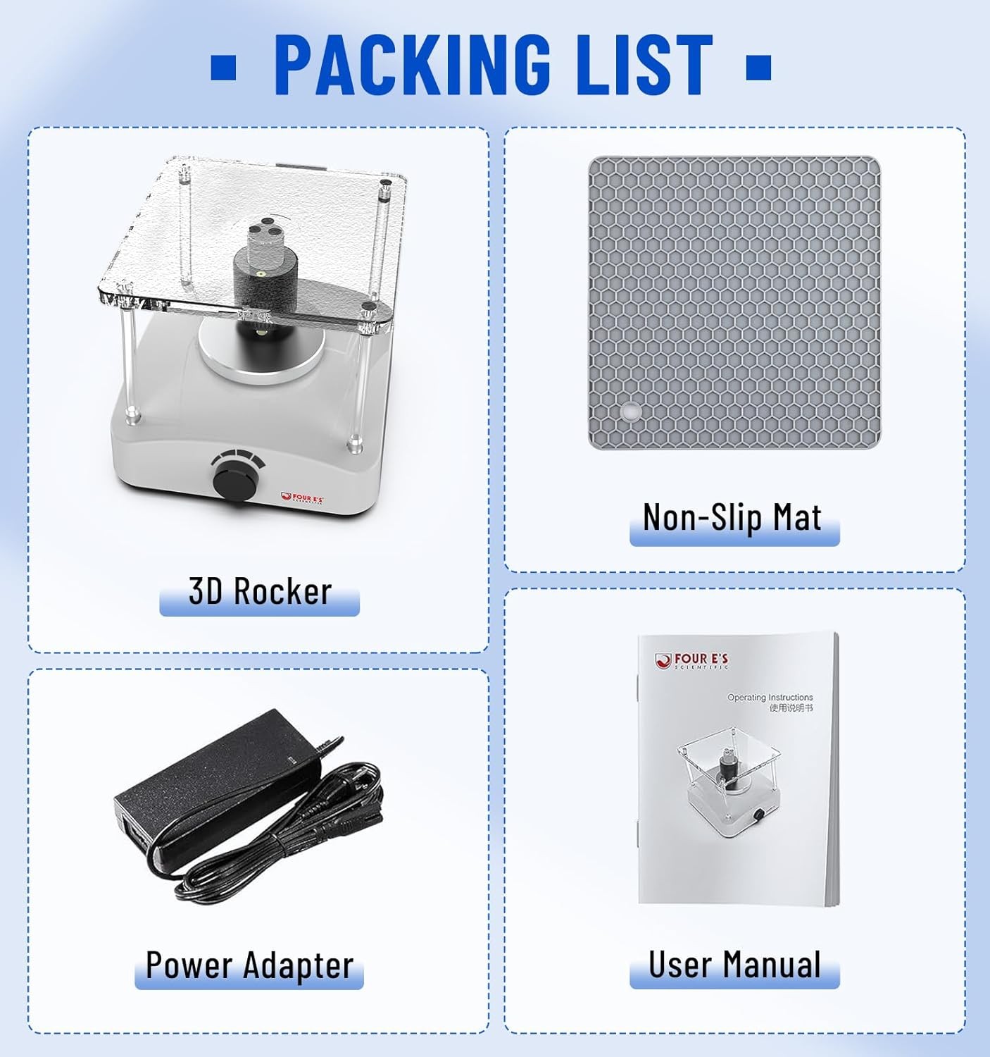 Orbital Shaker Adjustable Lab Orbital Oscillator Mixer Platform Shaker 360°Vibra